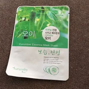 Cucumber face mask
